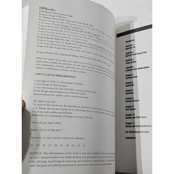 Chevy LS1 LS6 Performance High Performance Modifications for Street and Racing - Picture 3 of 4